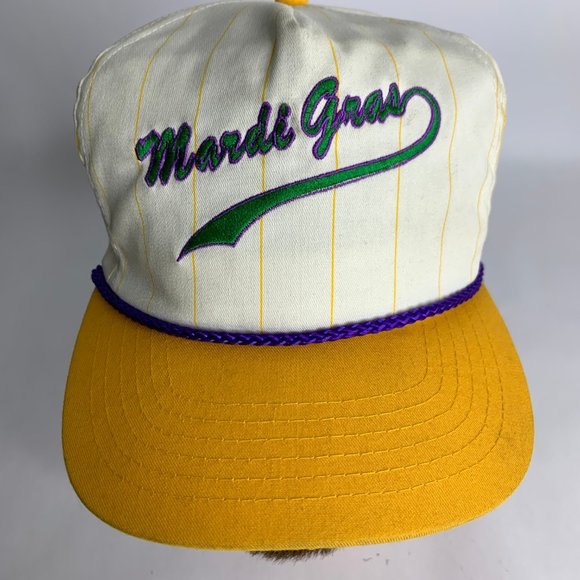 VINTAGE Mardi Gras Hat Cap Snap Back Lot of 2 Men's 90s - Picture 8 of 12